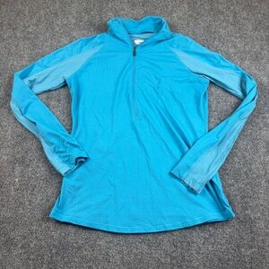 COLUMBIA Women’s Blue 1/4 Zip Omni-Wick Athletic Long Sleeve Top size: Large
